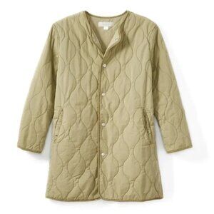 Outerknown Khaki Quilted Utility Jacket